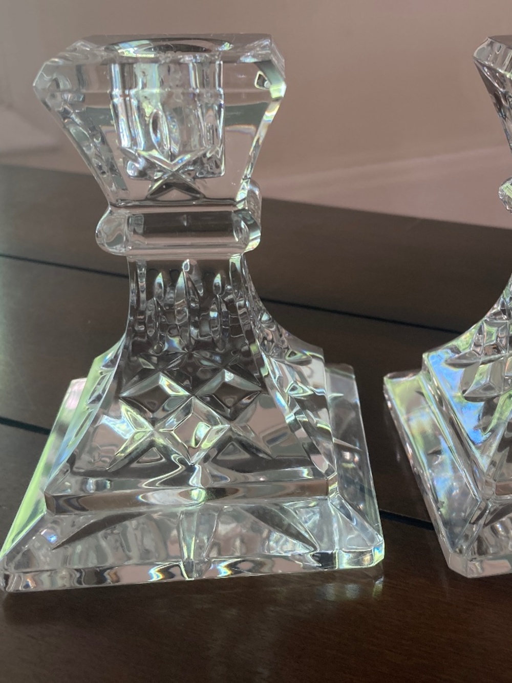 Waterford Lismore 4” Candlesticks, Set of 2